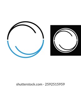 PERFECT GEOMETRIC CIRCLE DESIGN CONCEPT VECTOR