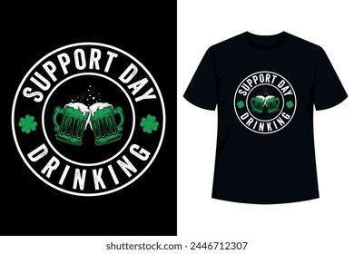 Perfect Gift Idea for Men  Women - Drinking Team Quote - Support Day Drinking Shirt. 