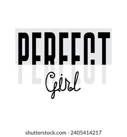 cita perfecta de chica. Autocuidado, una palabra moderna caligrafía frase . Ten cuidado. Camiseta, etiqueta de pin, insignia, pegatina, tarjeta de saludo, ilustración vectorial de diseño de banner