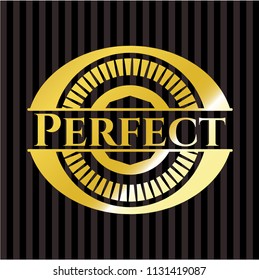 Perfect golden badge
