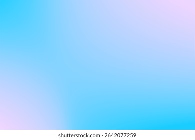 Perfect gradient blending light blue and pink tones, perfect for backdrop or design use.