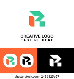 Logotipo gráfico perfecto con la letra R concepto.