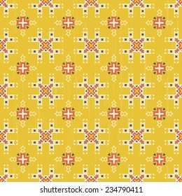 Perfect graphical seamless pattern. Geometrical texture made in vector. Unique background for invitations, cards, websites.