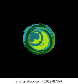 Perfect grunge background made by hand with brush. Vector design.
