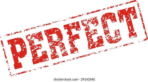 sello de tinta Grungy perfecto, formato de Vector muy fácil de editar