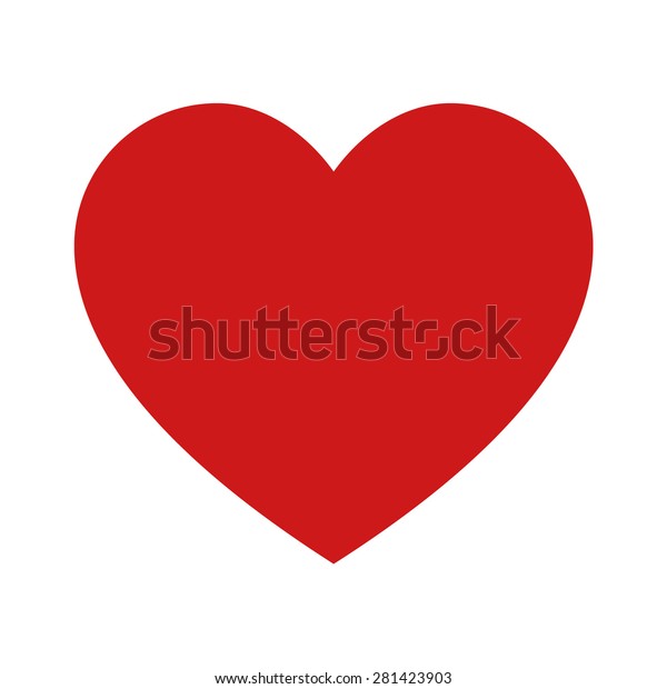 Perfect Heart Romantic Love Valentines Day Stock Vector Royalty