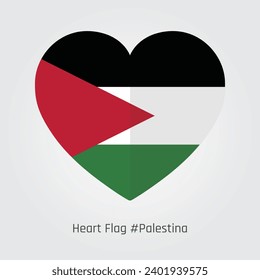 Perfect Heart-shaped Palestine Flag Vector design, Immerse yourself in a symphony of national pride with our exquisite. This meticulously crafted symbol intertwines love and patriotism