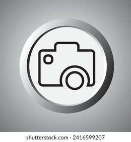 icono perfecto de un obturador de cámara fotográfica