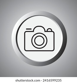 icono perfecto de un obturador de cámara fotográfica