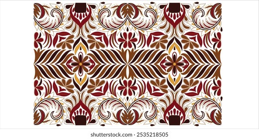perfect Indian floral textile Border
