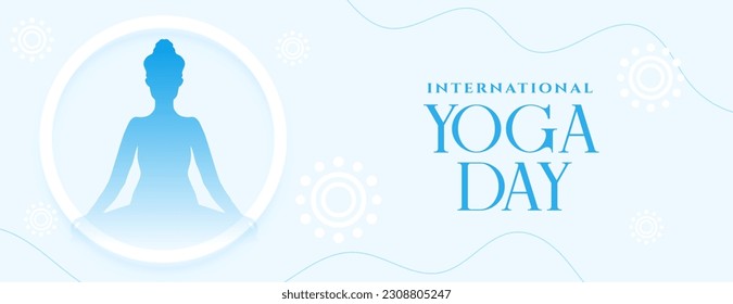 perfect international yoga day event poster for spiritual therapy vector