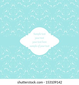 Perfect for invitations and ornate backgrounds. Wedding card or invitation in abstract damask style. Abstract greeting postcard. Ornate card announcement. Vintage damask invitation card. 