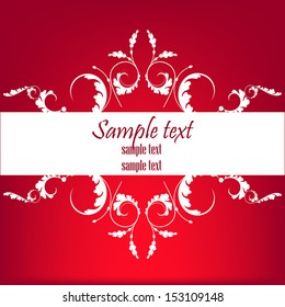 Perfect for invitations and ornate backgrounds. Wedding card or invitation in abstract damask style. Abstract greeting postcard. Ornate card announcement. Vintage damask invitation card. 