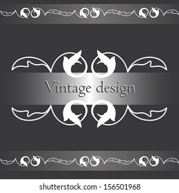 Perfect for invitations and ornate backgrounds. Wedding card or invitation in abstract damask style. Ornate card announcement. Vintage damask invitation card. Abstract vintage background.