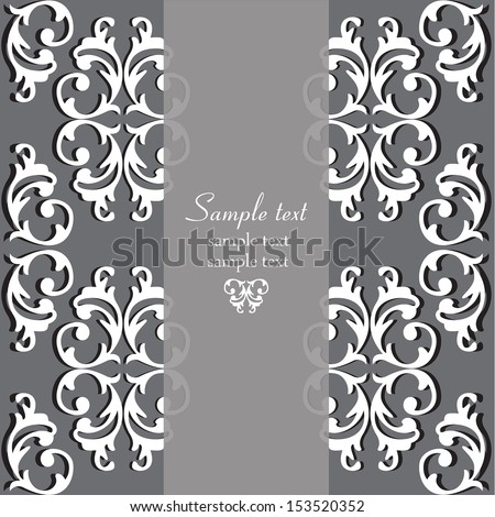 Perfect Invitations Ornate Backgrounds Wedding Card Stock Vector
