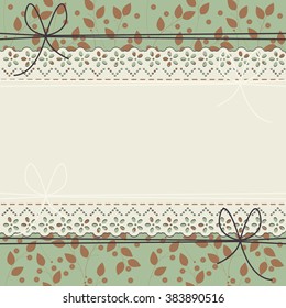 Perfect lace frame with stylish flowers and leaves can be used for wedding invitation, greeting card , baby shower and more designs.