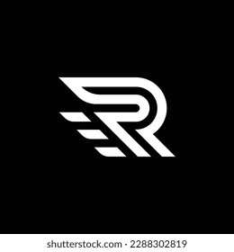 Perfect letter R Logo concept, with three wings, for your business company