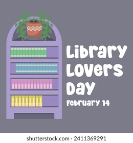 For the perfect Library Lovers Day celebration, use this vector image.