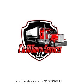 The perfect logo for a business related to the freight forwarding industry. truck logo design template