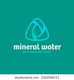 A perfect logo design that can be used as a mineral water company logo