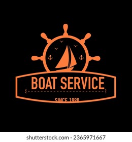 The perfect logo that can be used as a boat repair logo