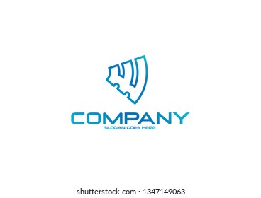 Perfect logo W technology Wi fi