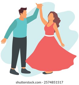 Perfect Love Pair vector illustration