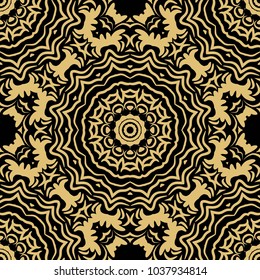 Perfect mandala. Color decorative pattern in book page. Vector illustration. It is vector illustration.