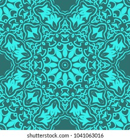 Perfect mandala. Color decorative pattern in book page. Vector illustration. It is vector illustration.