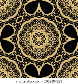 Perfect mandala. Color decorative pattern in book page. Vector illustration. It is vector illustration.