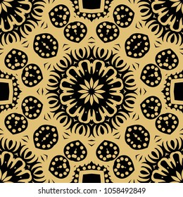 Perfect mandala. Color decorative pattern in book page. Vector illustration. It is vector illustration.