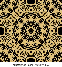 Perfect mandala. Decorative pattern in oriental style. It is vector illustration.