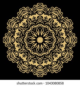 Perfect mandala. Modern Decorative Cicle Vector Shapes. Vector illustration. Flower design