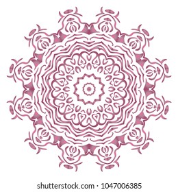 Perfect mandala. Modern Decorative Cicle Vector Shapes. Vector illustration. Flower design