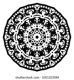 Perfect mandala. Modern Decorative Cicle Vector Shapes. Vector illustration. Flower design