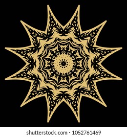 Perfect mandala. Modern Decorative Cicle Vector Shapes. Vector illustration. Flower design