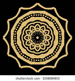 Perfect mandala. Modern Decorative Cicle Vector Shapes. Vector illustration. Flower design