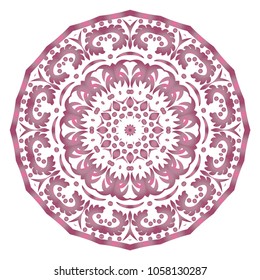 Perfect mandala. Modern Decorative Cicle Vector Shapes. Vector illustration. Flower design