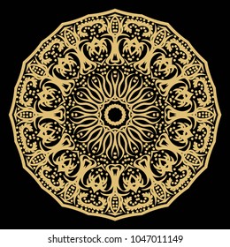 Perfect mandala. Modern Decorative Circle Vector Shapes. Vector illustration. Flower design