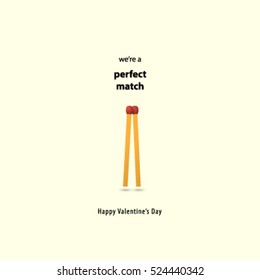 Perfect Match for Valentine's Day Layout/Design Cover Background