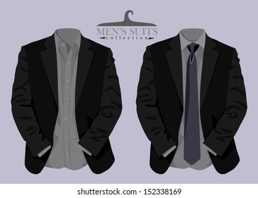 Perfect Men's Suits collection, Vector Design.