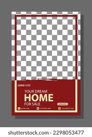 Perfect and modern home sale facebook cover banner template for real estate company, web ads modern and minimal design