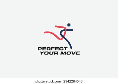 Perfect movement logo and icon