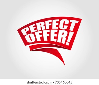 Perfect offer labels banners