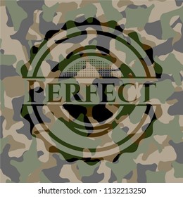 Perfect on camouflaged texture