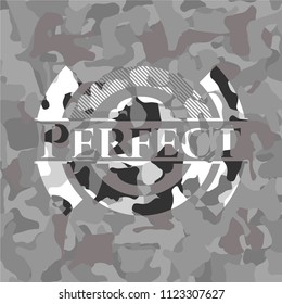 Perfect on grey camo pattern