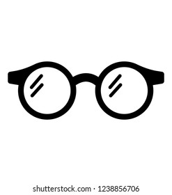 Perfect pair of sunglasses solid icon design