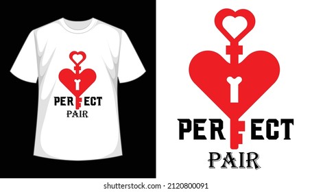 Perfect Pair Vector T-shirt Design