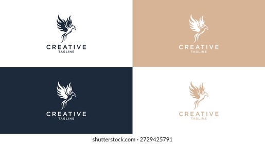 perfekte Phoenix Vogel Vektor Logo Vorlage