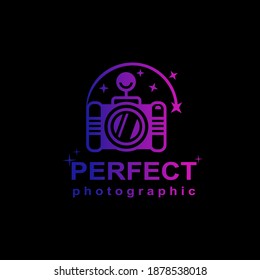 El vector de diseño del logotipo del fotógrafo perfecto